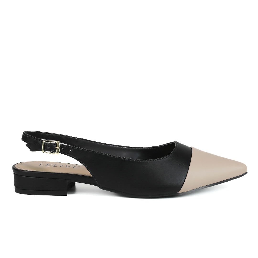 Slingback Abigail Preto Preto 1