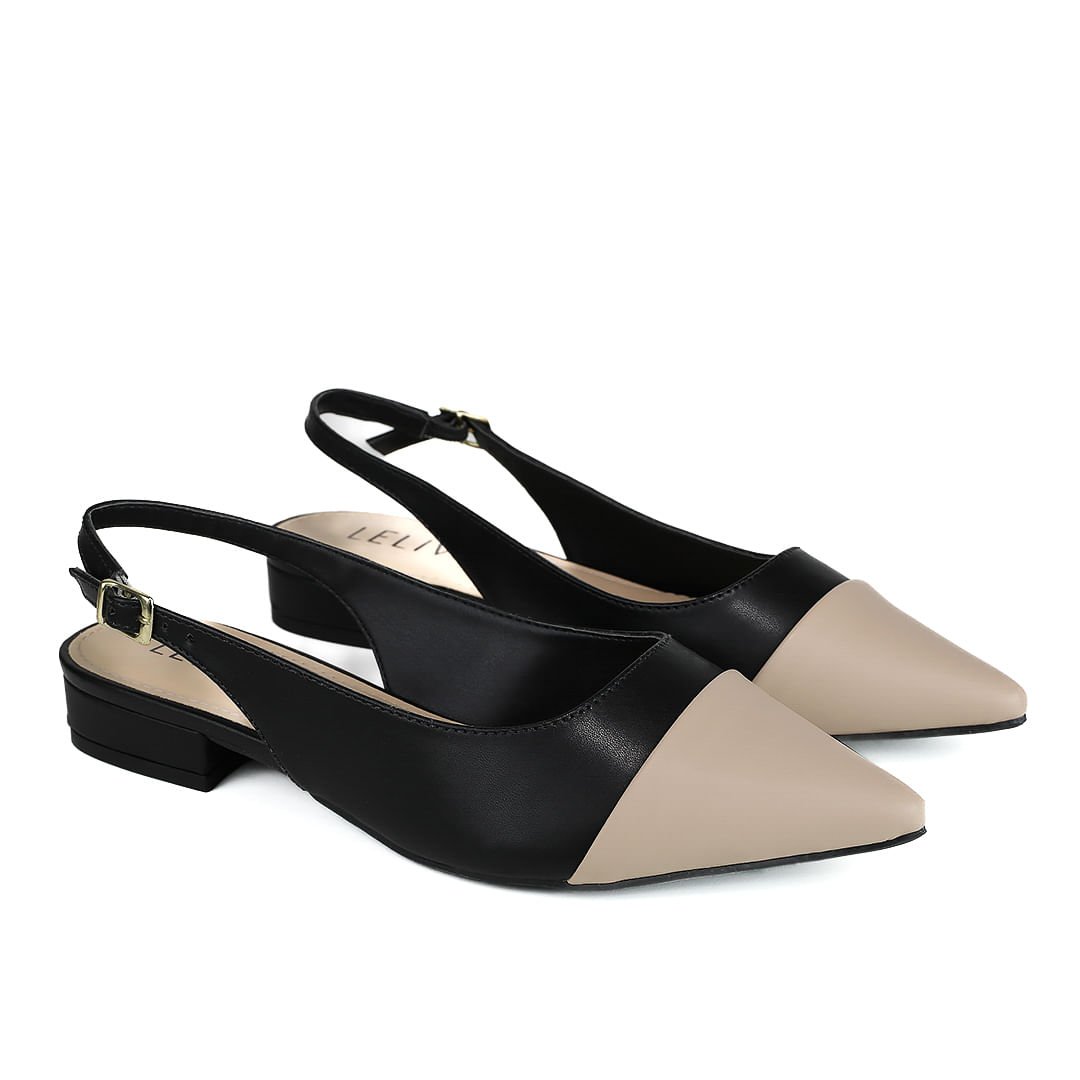 Slingback Abigail Preto Preto 3