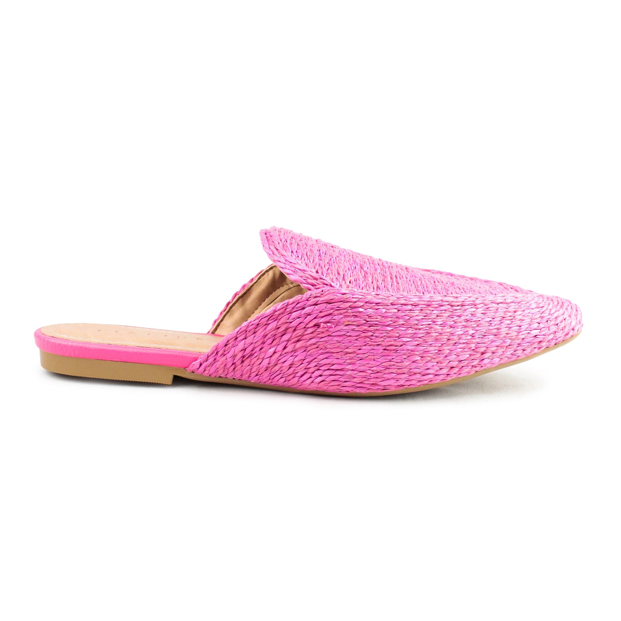 Mule Palha Marion Pink Rosa 1