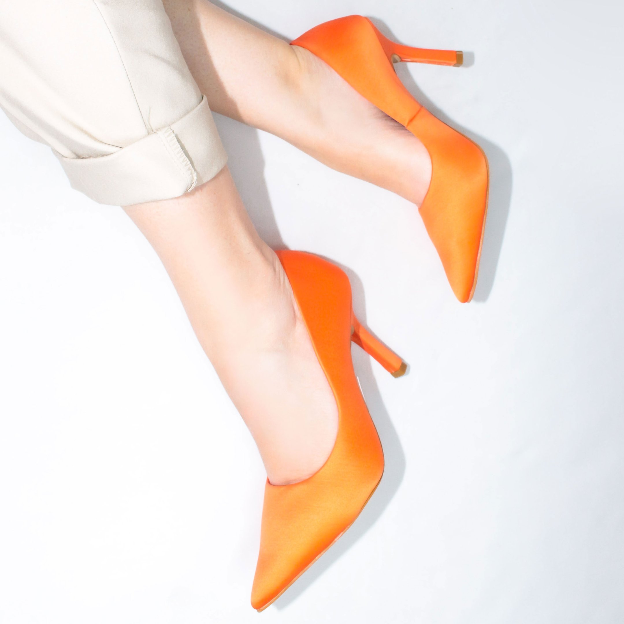 Scarpin salto fino Brigida Laranja Laranja 4