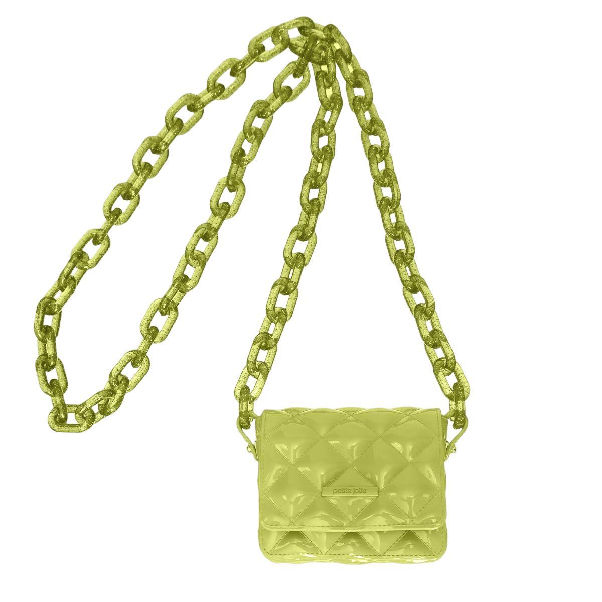 Bolsa Petite Jolie Gloss Lemon/Glitter Lemon - PJ10730 Verde 3