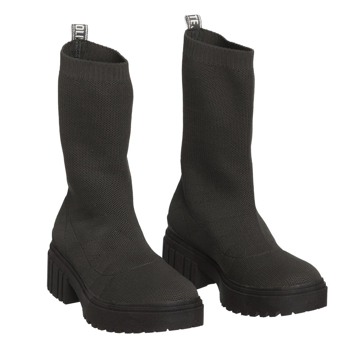 Bota Petite Jolie Knit Boot Preto/Sola Preto - PJ6735 Preto 2