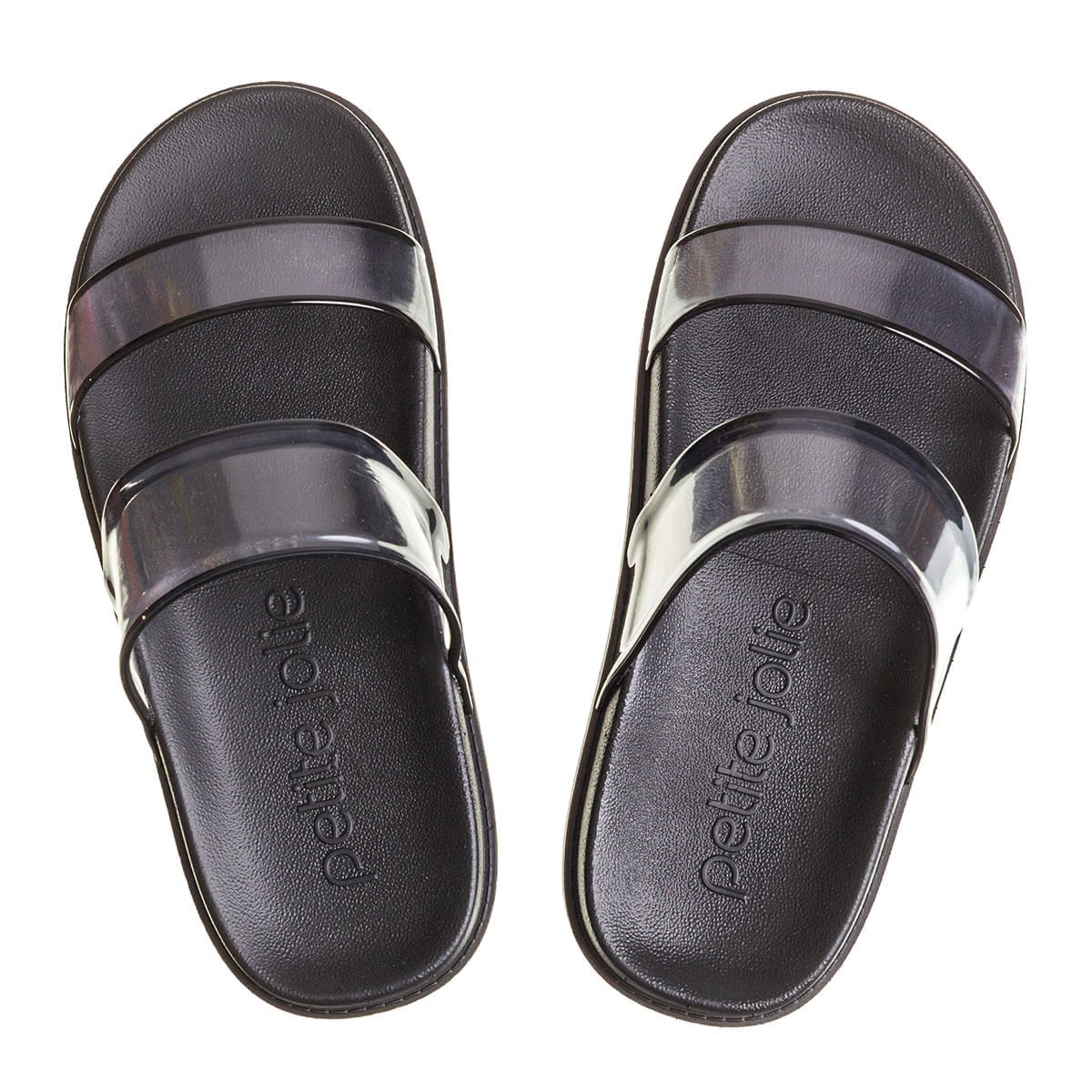 Chinelo Petite Jolie Ice Translucido/Preto - PJ6999 Preto 3