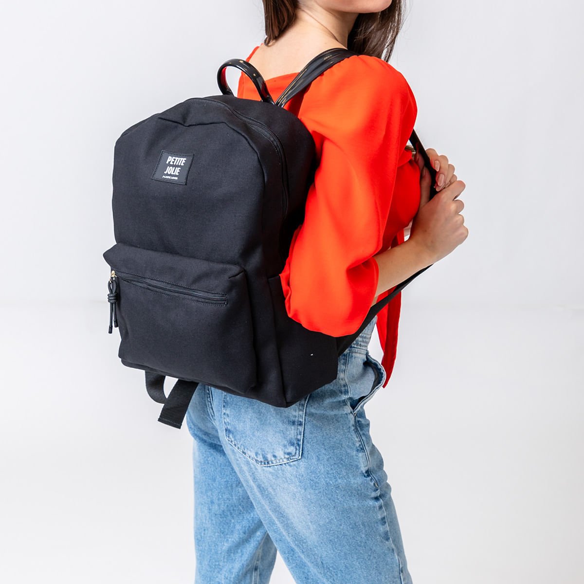 Mochila Petite Jolie Teen Preto PJ10984