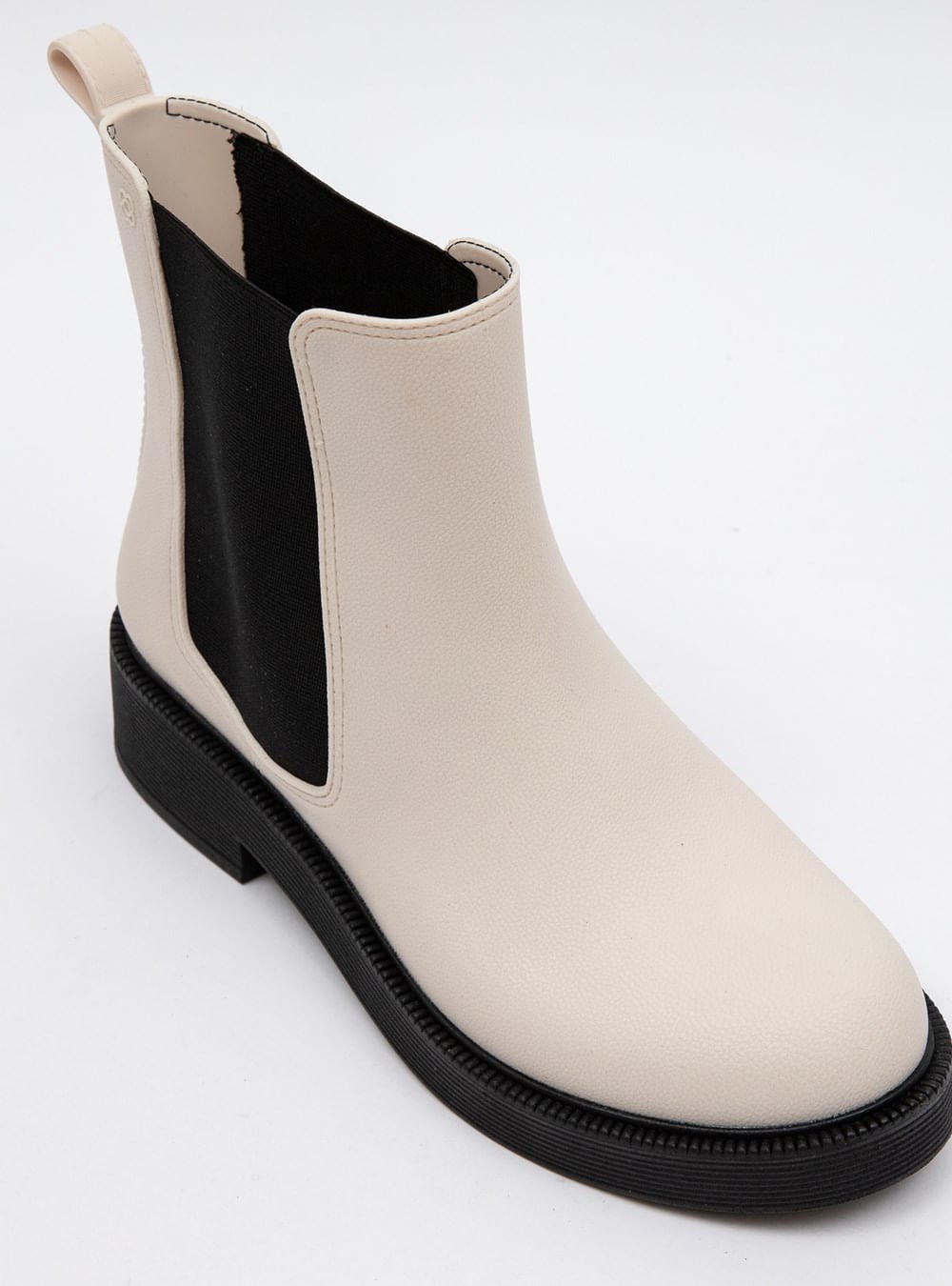 Bota Petite Jolie Boston Marfim/Preto PJ7129 Branco 2