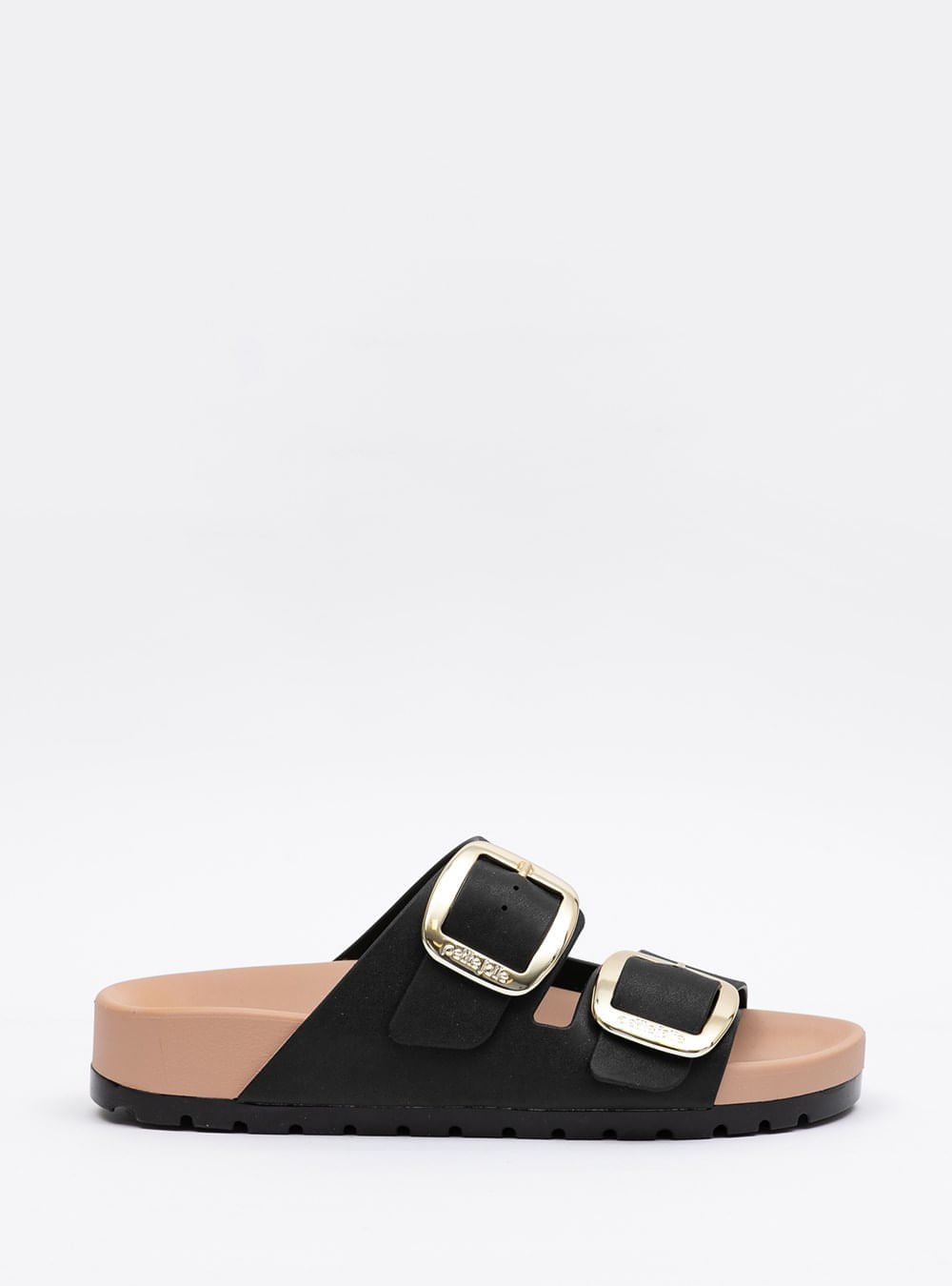 Chinelo Petite Jolie Lovin' Flat Preto/Mocca PJ7279 Preto 1