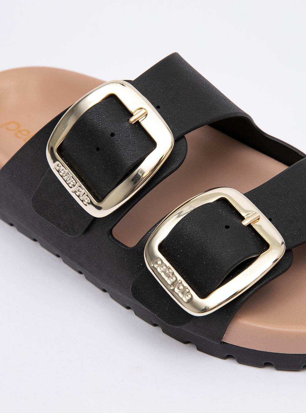 Chinelo Petite Jolie Lovin' Flat Preto/Mocca PJ7279 Preto 2