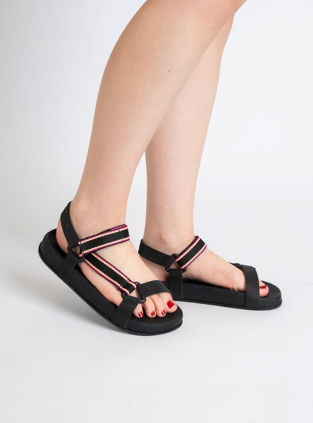 Sandália Petite Jolie Puff Sandal Preto PJ7194 Preto 4