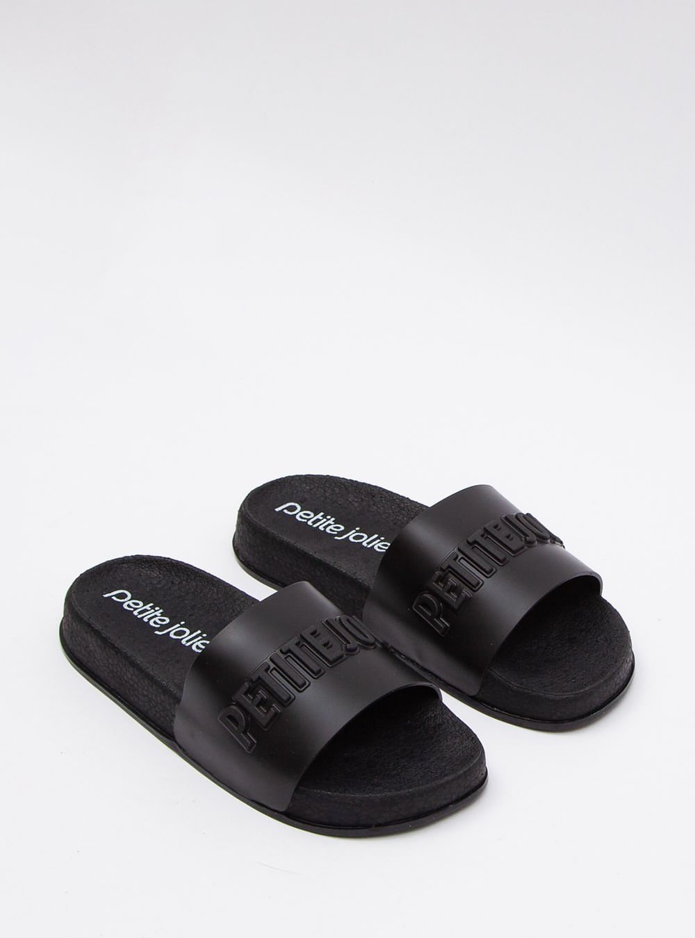 Chinelo Slide Petite Jolie Puff Preto PJ7132 Preto 3