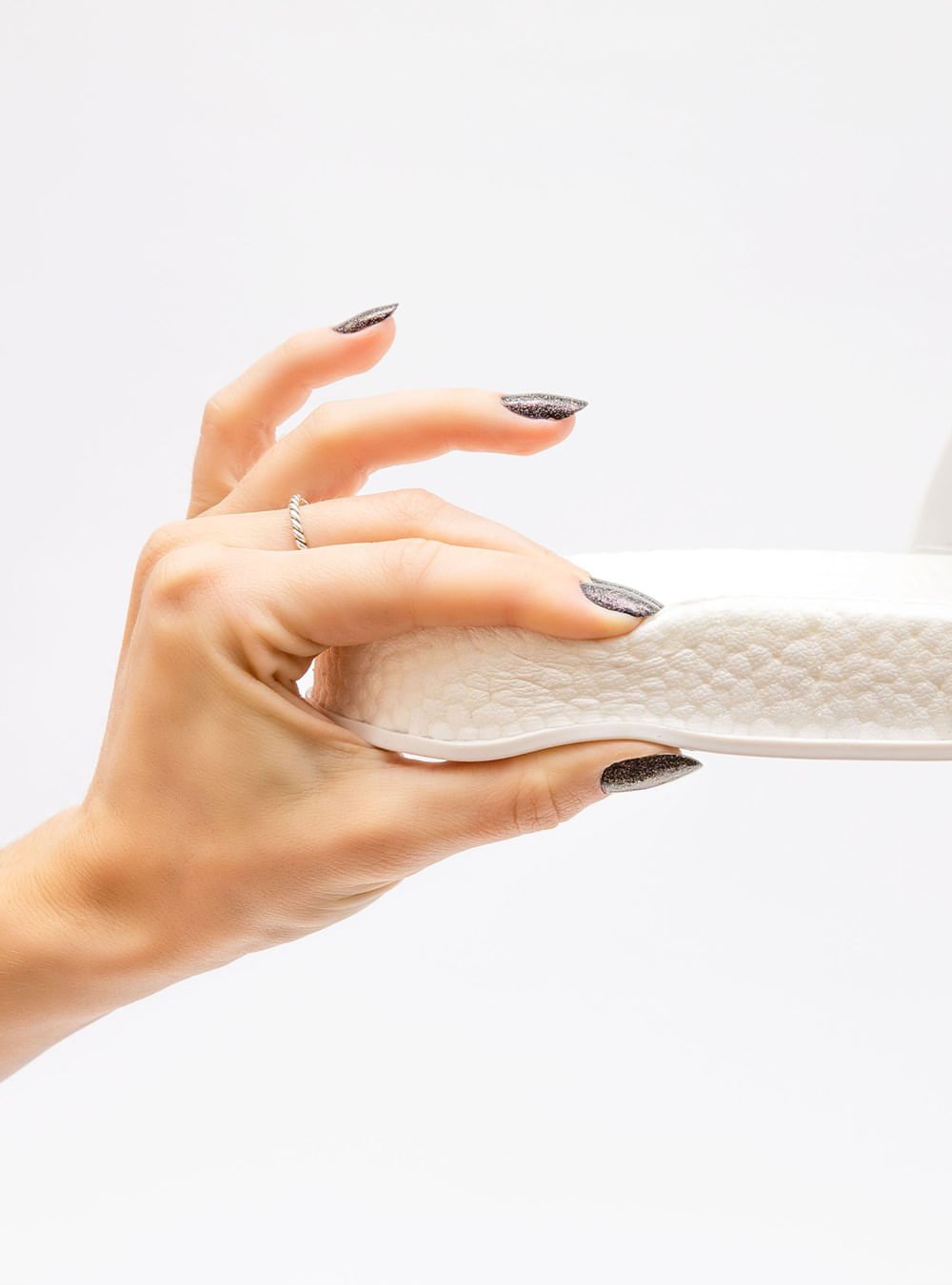 Sandália Petite Jolie Puff Sandal White/Amarelo Neon PJ7194 Branco 5