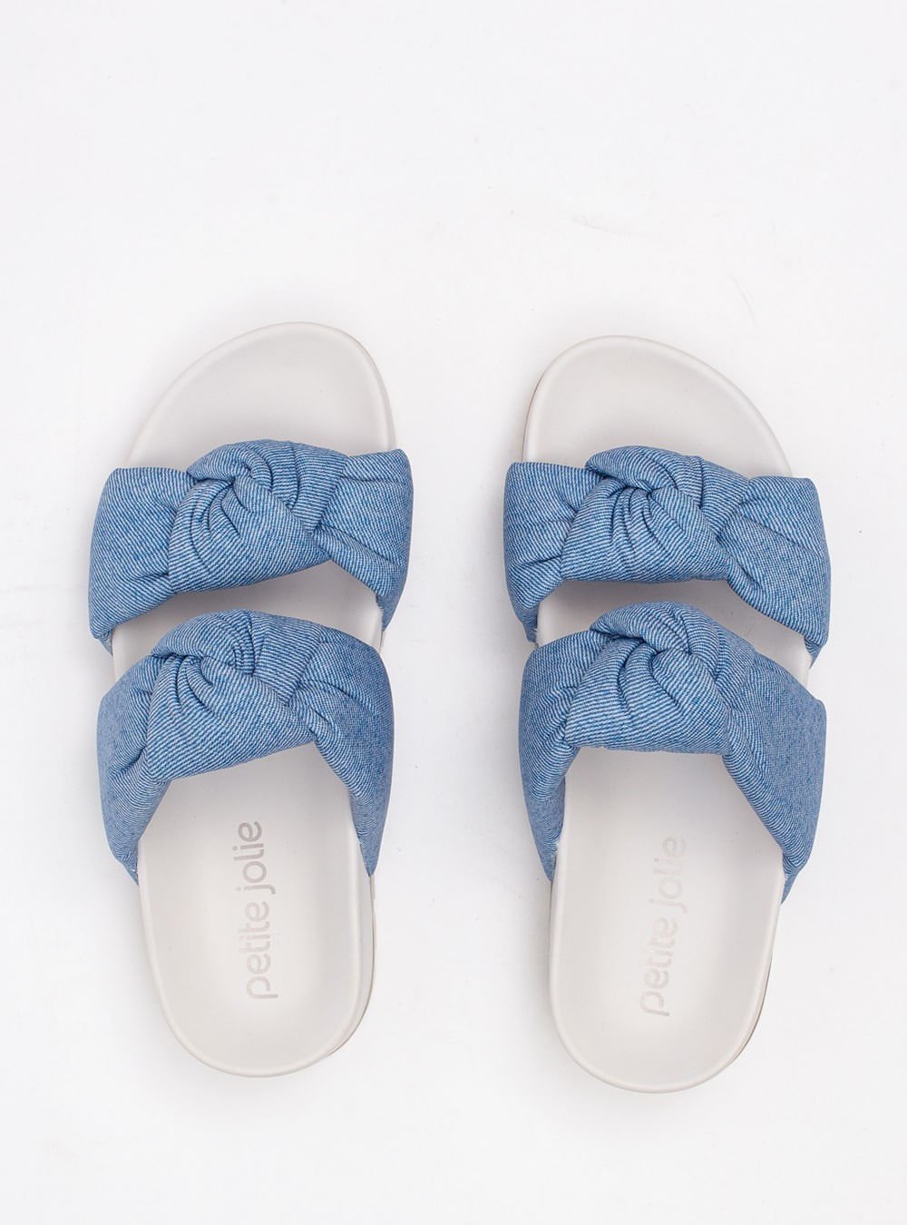 Chinelo Petite Jolie Denim Flat Light Blue PJ7374 Azul 4