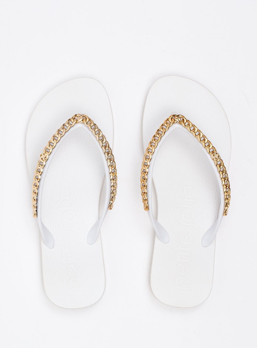 Chinelo Petite Jolie Fresh White/Ouro PJ7122 Branco 4