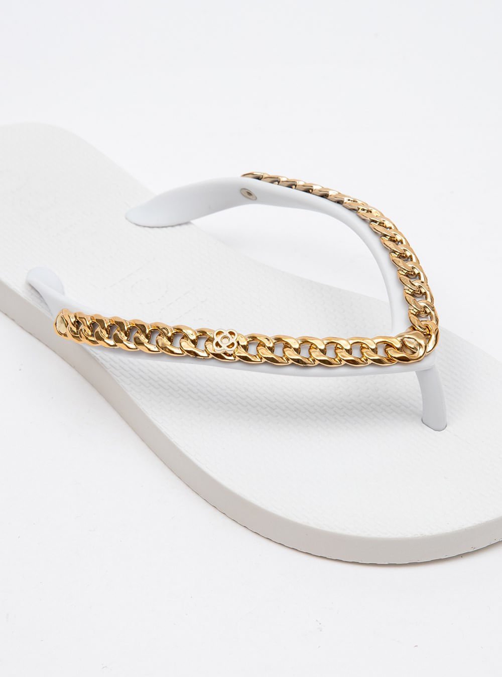 Chinelo Petite Jolie Fresh White/Ouro PJ7122 Branco 2