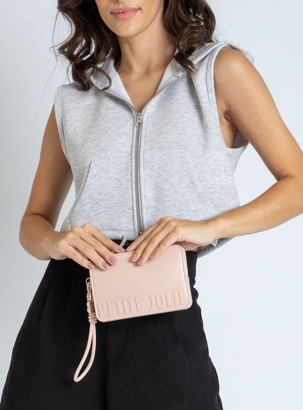 Carteira Petite Jolie Push Cream PJ20167 Bege 6