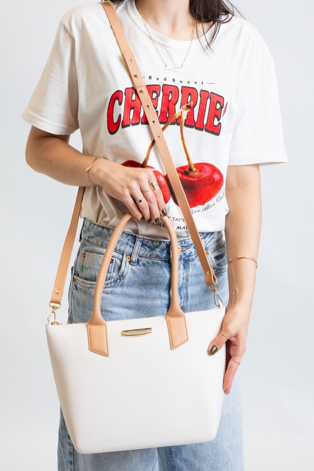 Bolsa Petite Jolie Shopping White/Avela PJ11274 Branco 4