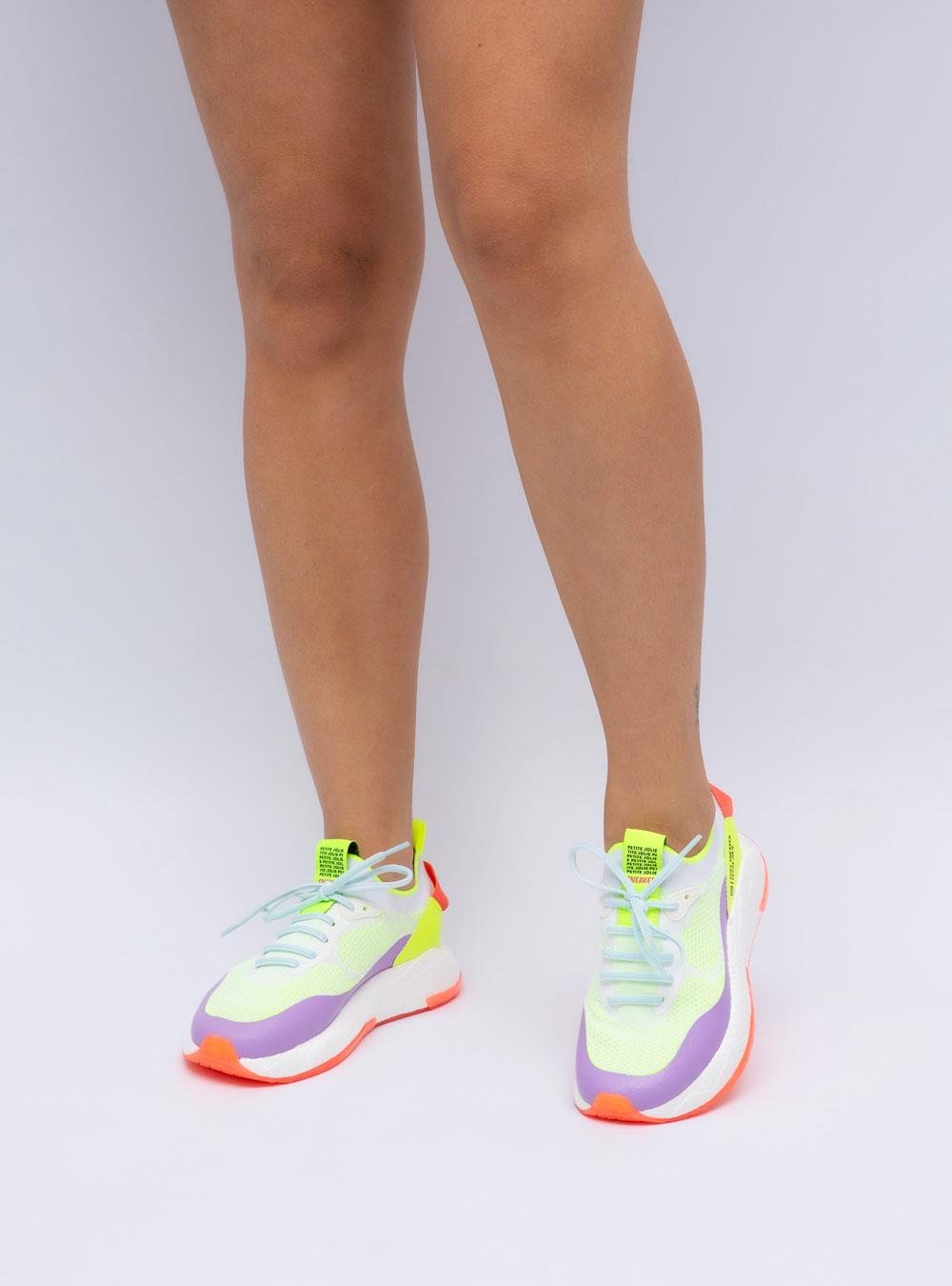Tênis Petite Jolie Puff Sneaker Branco/Multi 2 PJ7130II Multicores 5