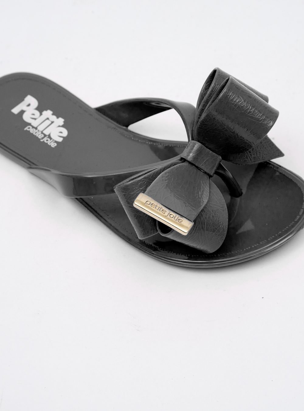 Chinelo Infantil Petite Jolie Lucky In Preto/Branco PJ4533IN Preto 2