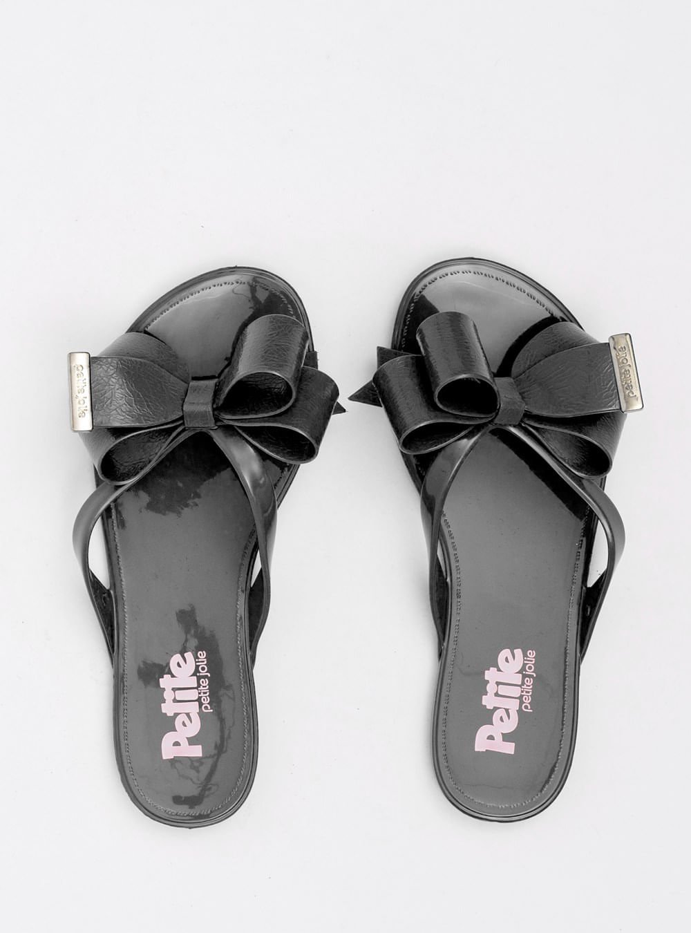 Chinelo Infantil Petite Jolie Lucky In Preto/Branco PJ4533IN Preto 4