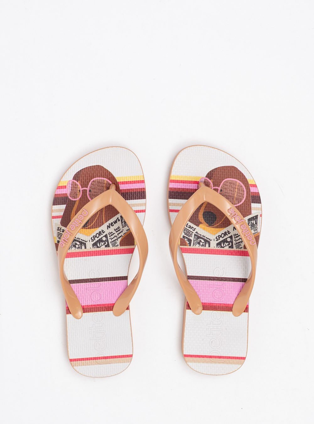 Chinelo Infantil Petite Jolie Fresh In Pet Lovers 7 PJ6969IN Bege 1