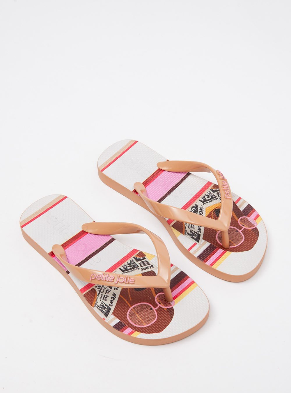 Chinelo Infantil Petite Jolie Fresh In Pet Lovers 7 PJ6969IN Bege 2