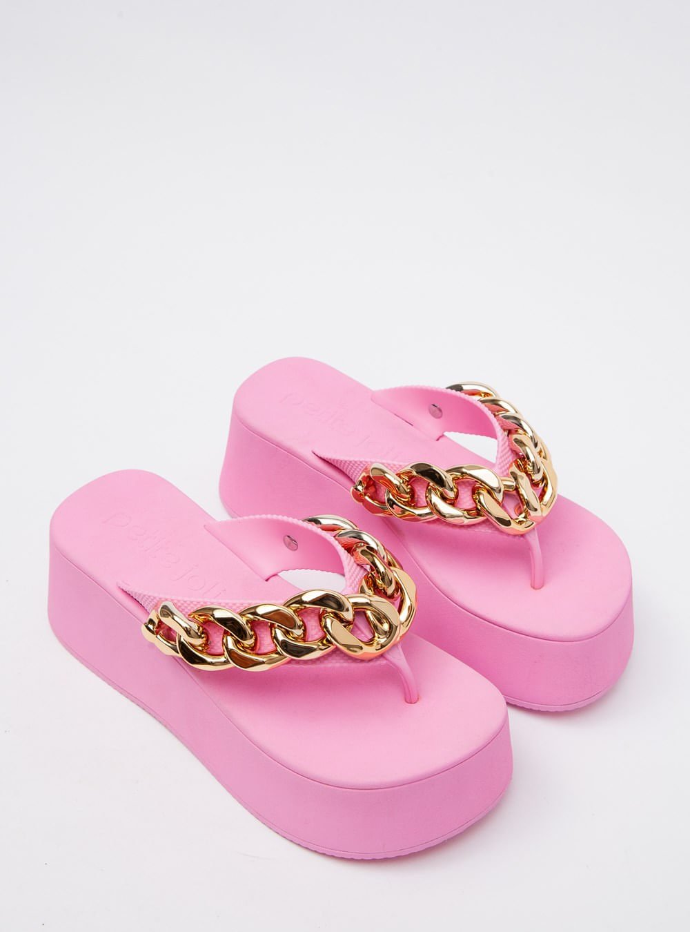 Chinelo Petite Jolie Plus Bubble Pink PJ7350 Rosa 2