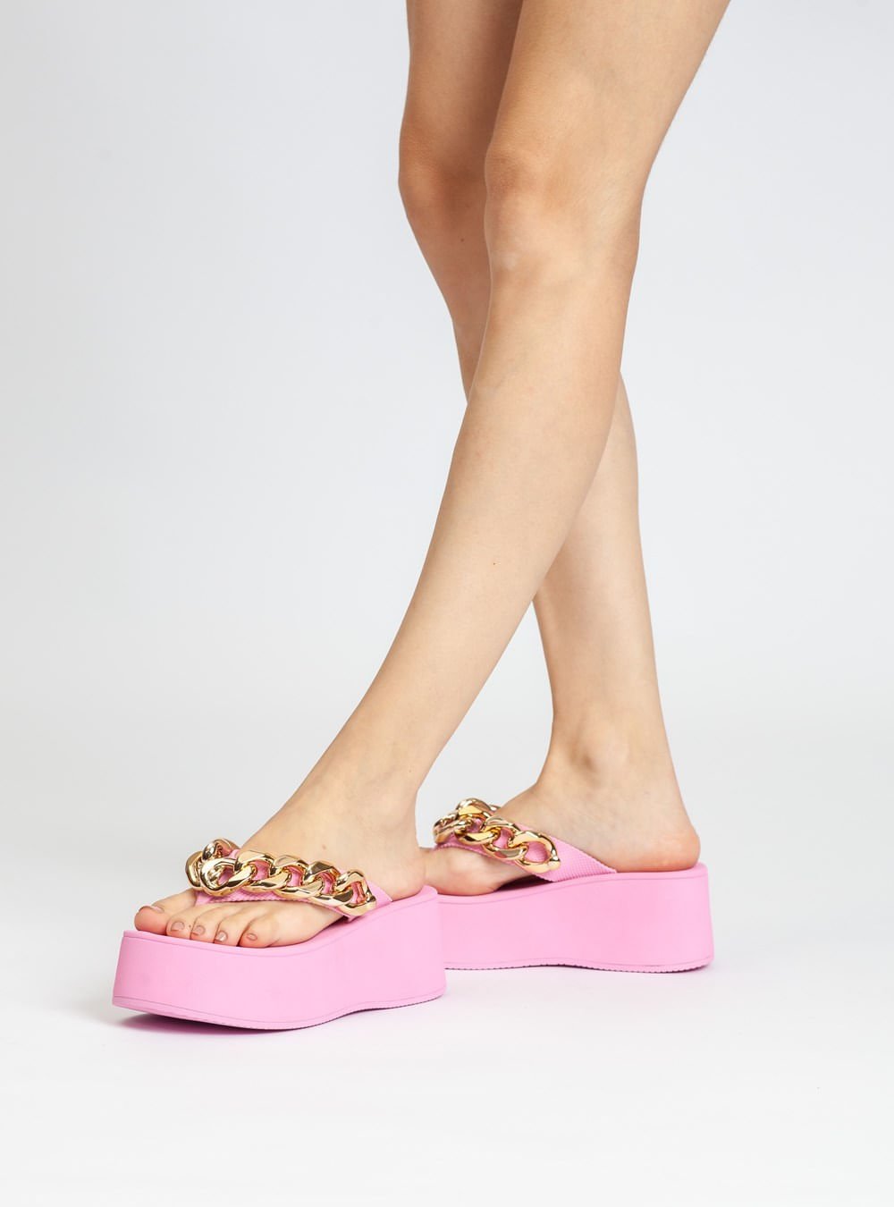 Chinelo Petite Jolie Plus Bubble Pink PJ7350 Rosa 4