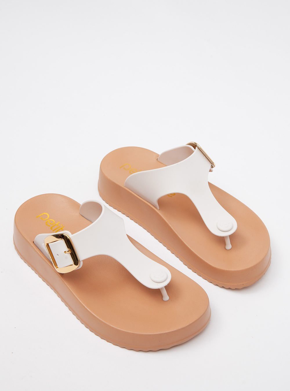 Chinelo Petite Jolie Day White/Avela PJ7499 Bege 2