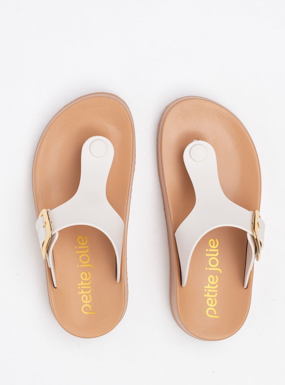 Chinelo Petite Jolie Day White/Avela PJ7499 Bege 3
