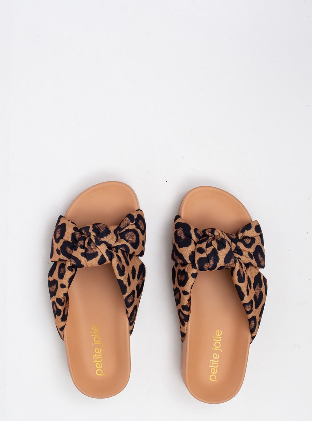 Chinelo Petite Jolie Tie Flat Onça/Avela PJ7486 Bege 3