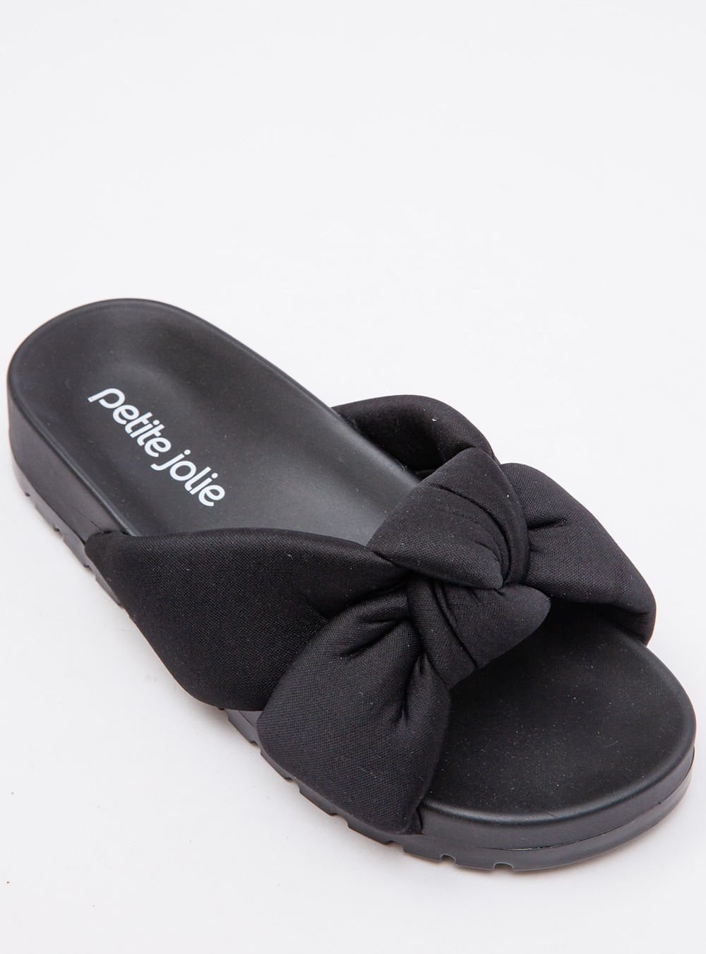 Chinelo Petite Jolie Tie Flat Preto PJ7486 Preto 2