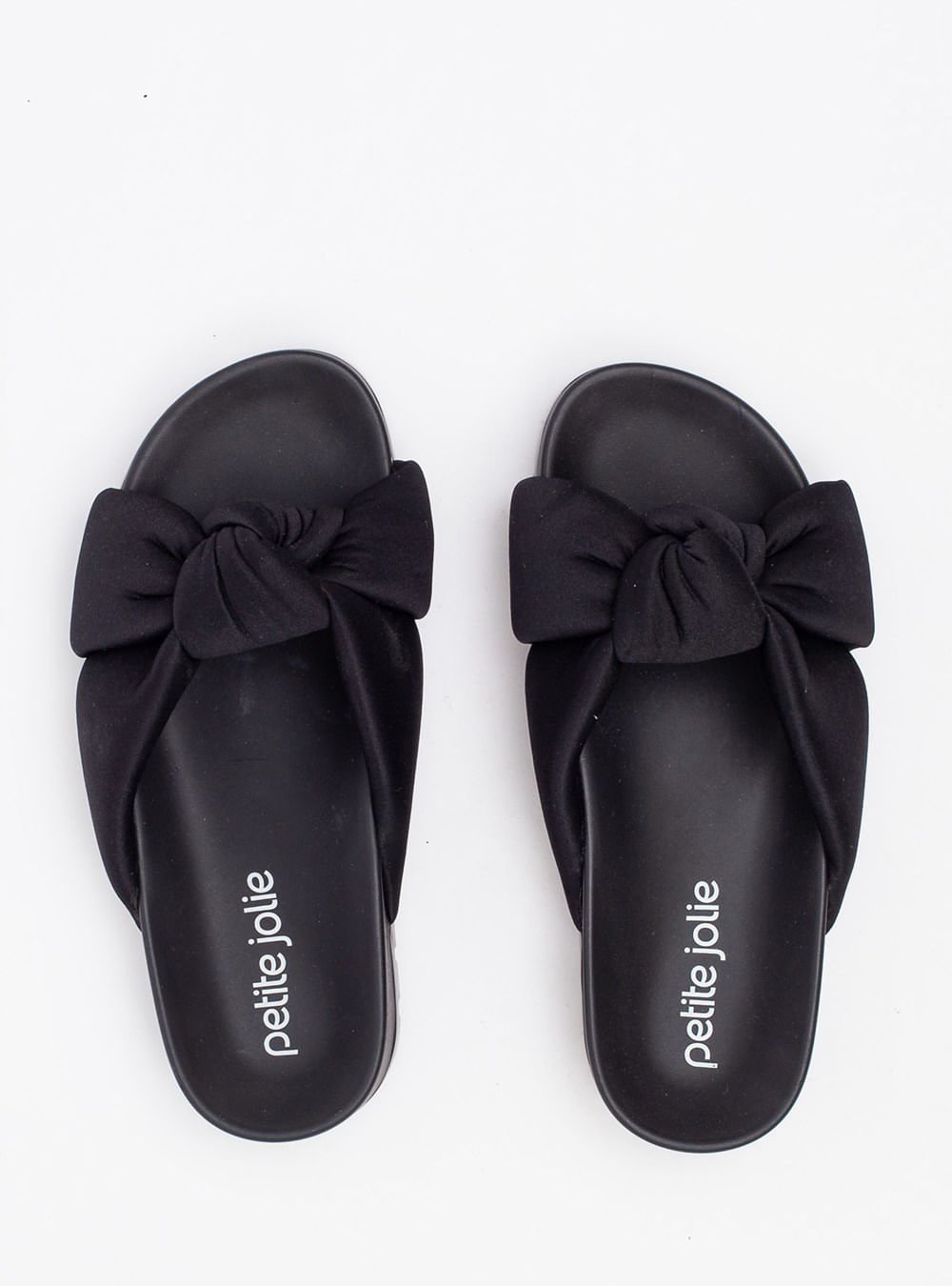 Chinelo Petite Jolie Tie Flat Preto PJ7486 Preto 3