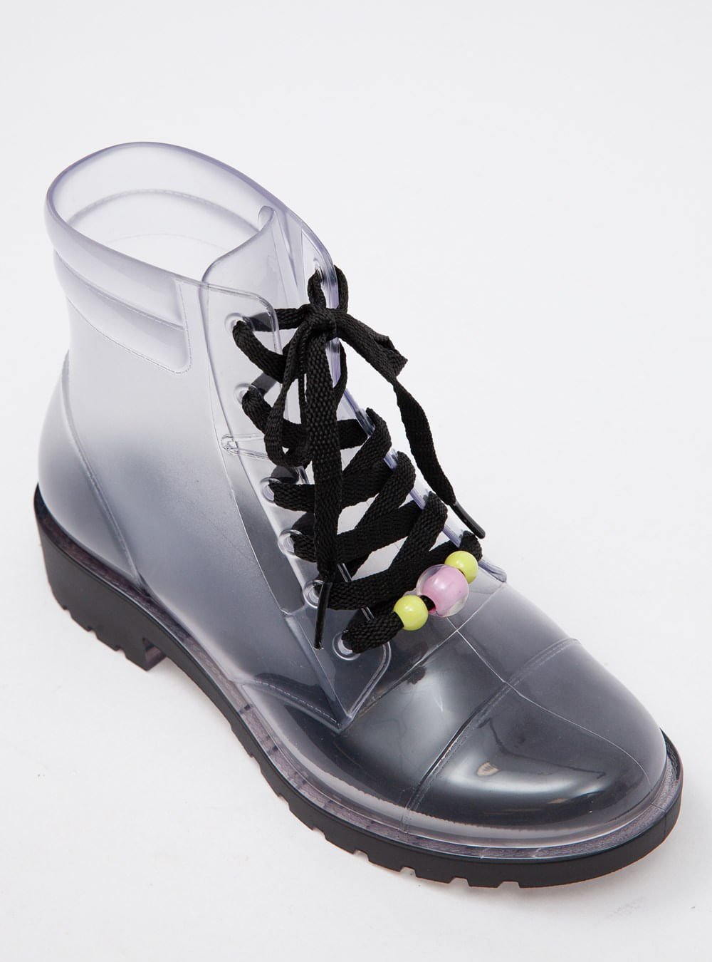Bota Infantil Petite Jolie Iggy Translucido/Preto PJ7517IN Branco 2