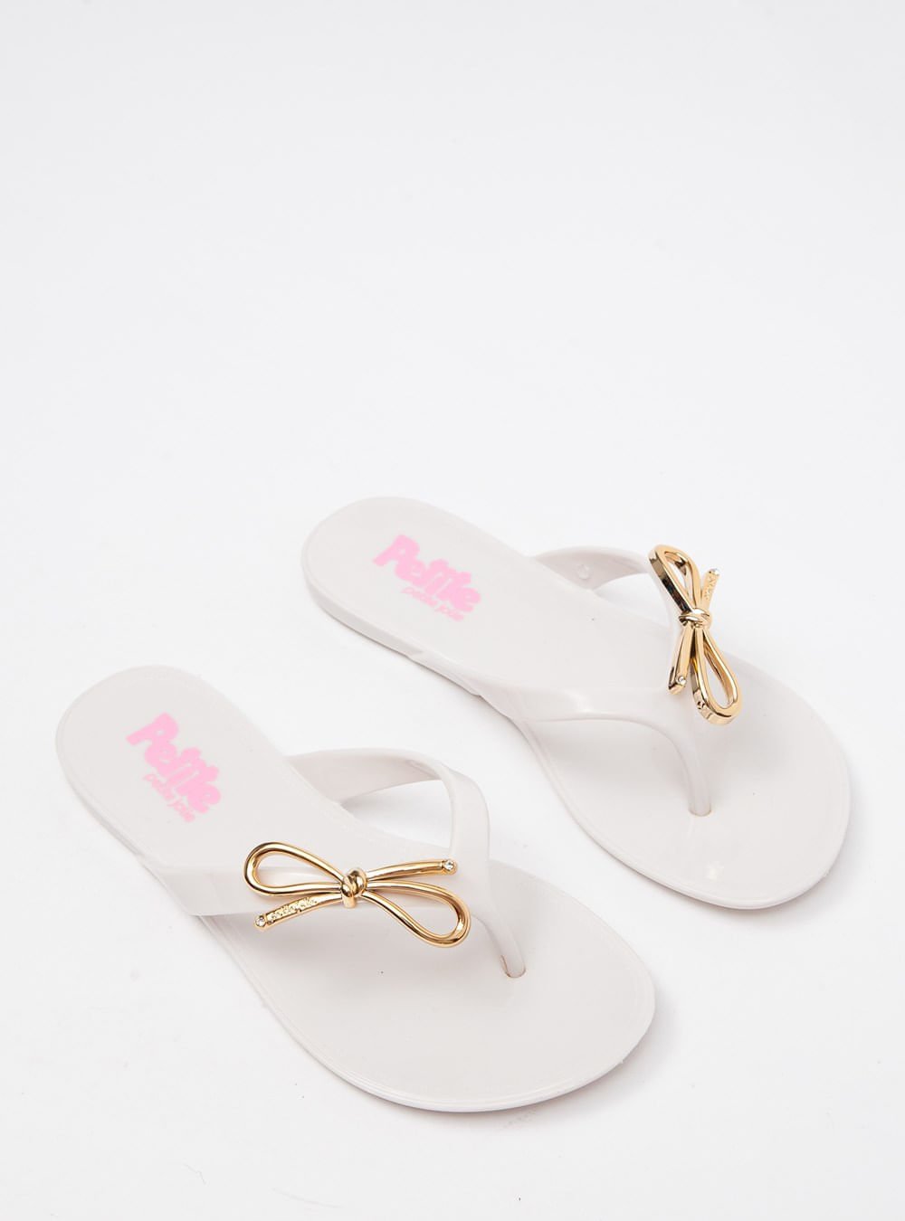 Chinelo Infantil Petite Jolie Lucky In White PJ7512IN Branco 2