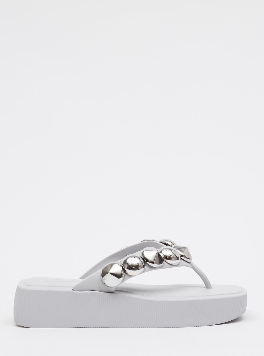 Chinelo Petite Jolie Hit White/Niquel PJ7529 Prata 1