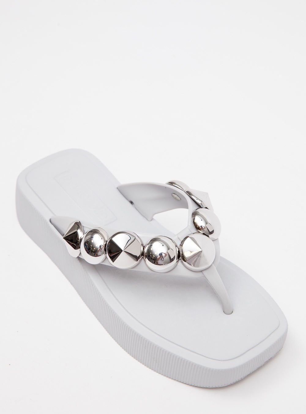 Chinelo Petite Jolie Hit White/Niquel PJ7529 Prata 2