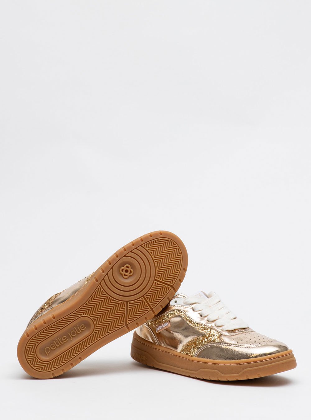 Tênis Petite Jolie Shoot Ouro/Avela Light PJ7538 Dourado 2