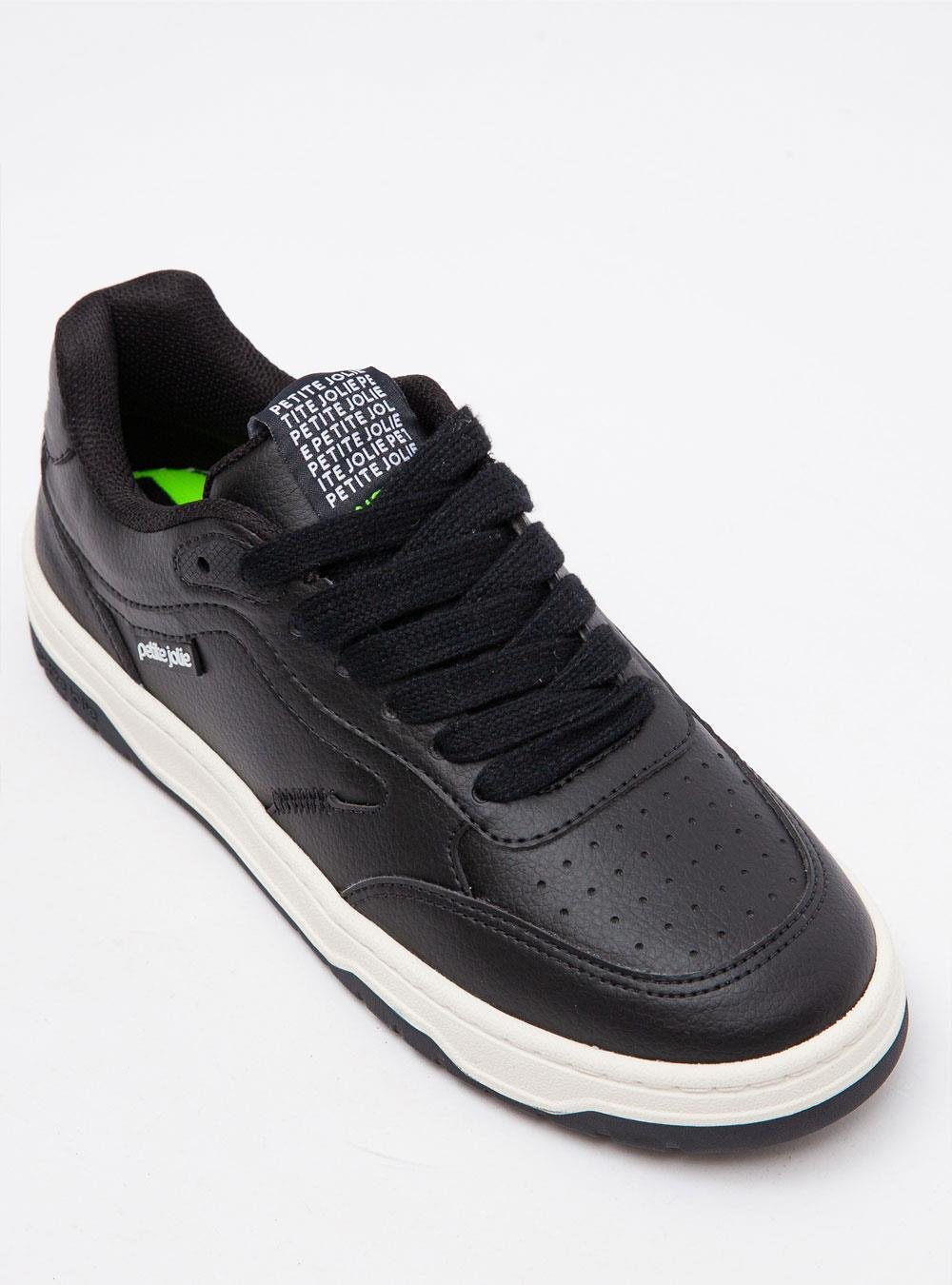 Tênis Petite Jolie Shoot Preto/White/Preto PJ7538 Preto 3