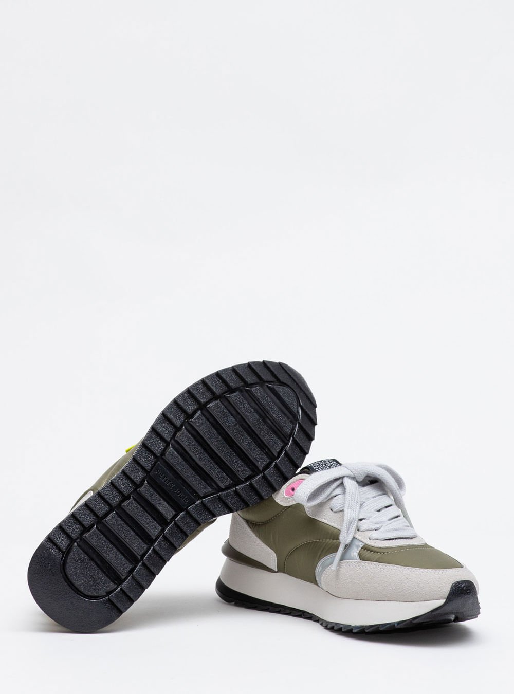 Tênis Petite Jolie Retro Running Olive Green/White PJ7541 Verde 3