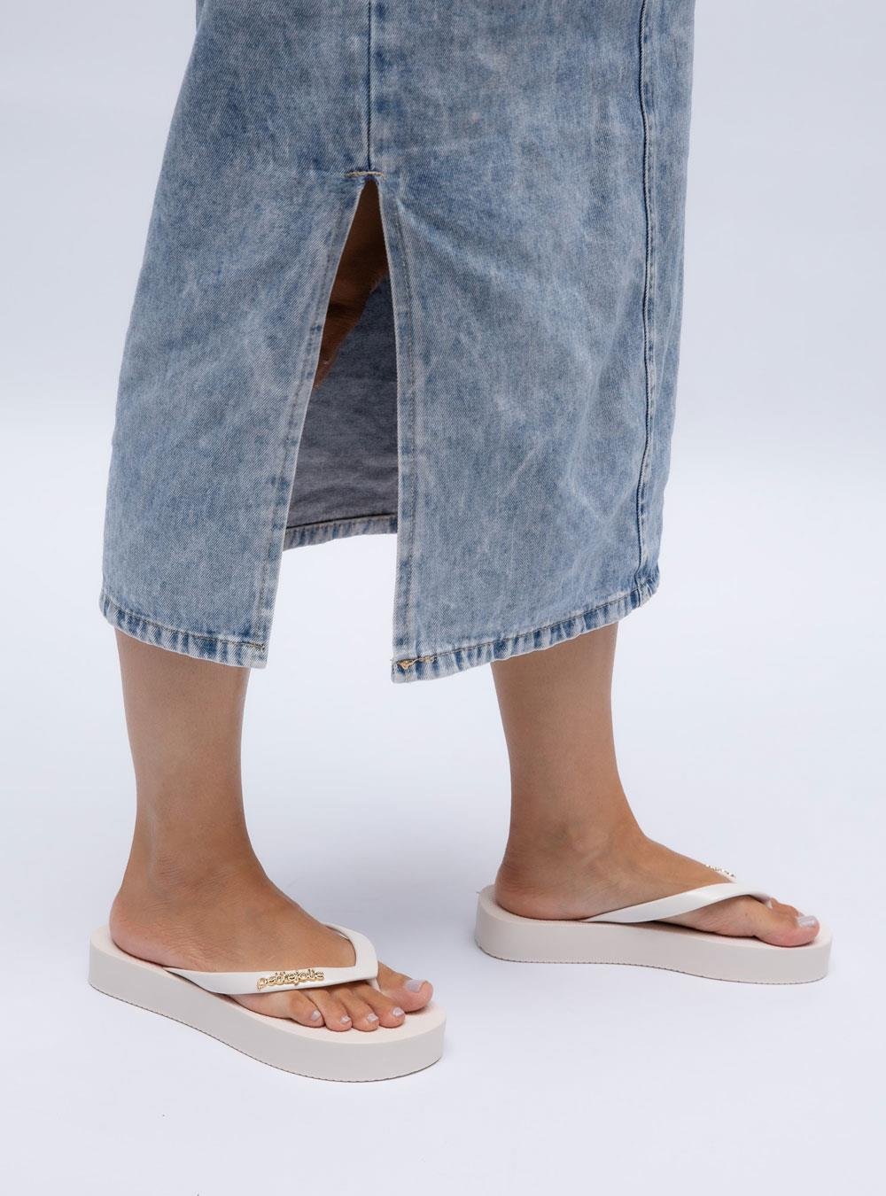 Chinelo Petite Jolie Fresh Up White/White PJ7321 Branco 4