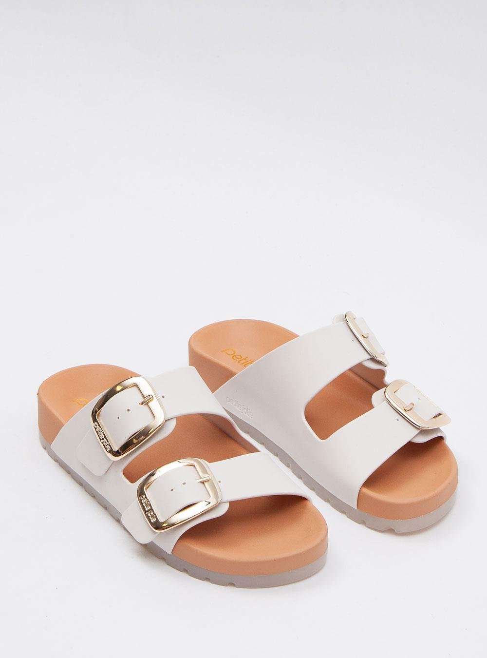 Chinelo Petite Jolie Lovin' Flat White PJ7279 Branco 2
