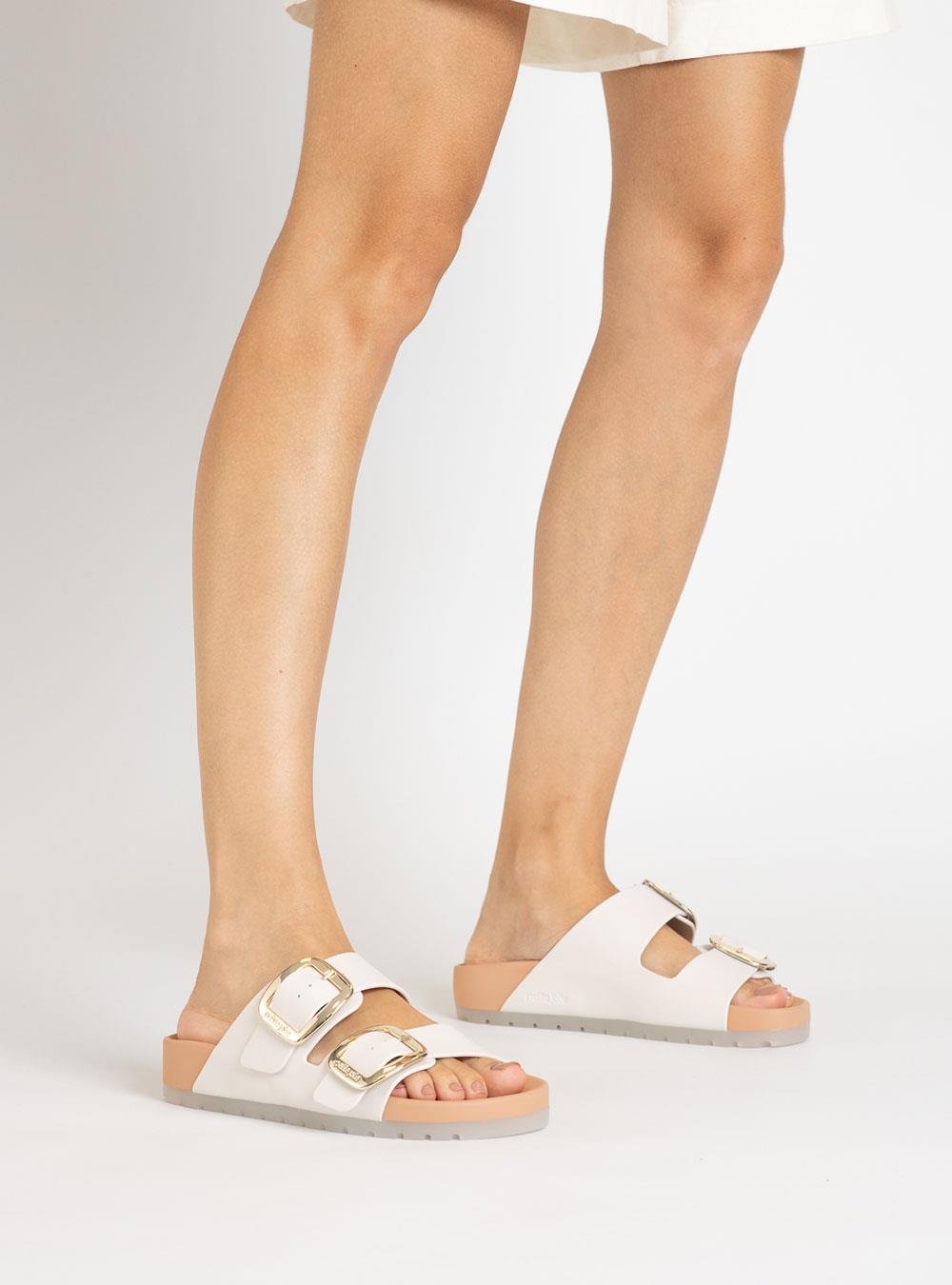 Chinelo Petite Jolie Lovin' Flat White PJ7279 Branco 4