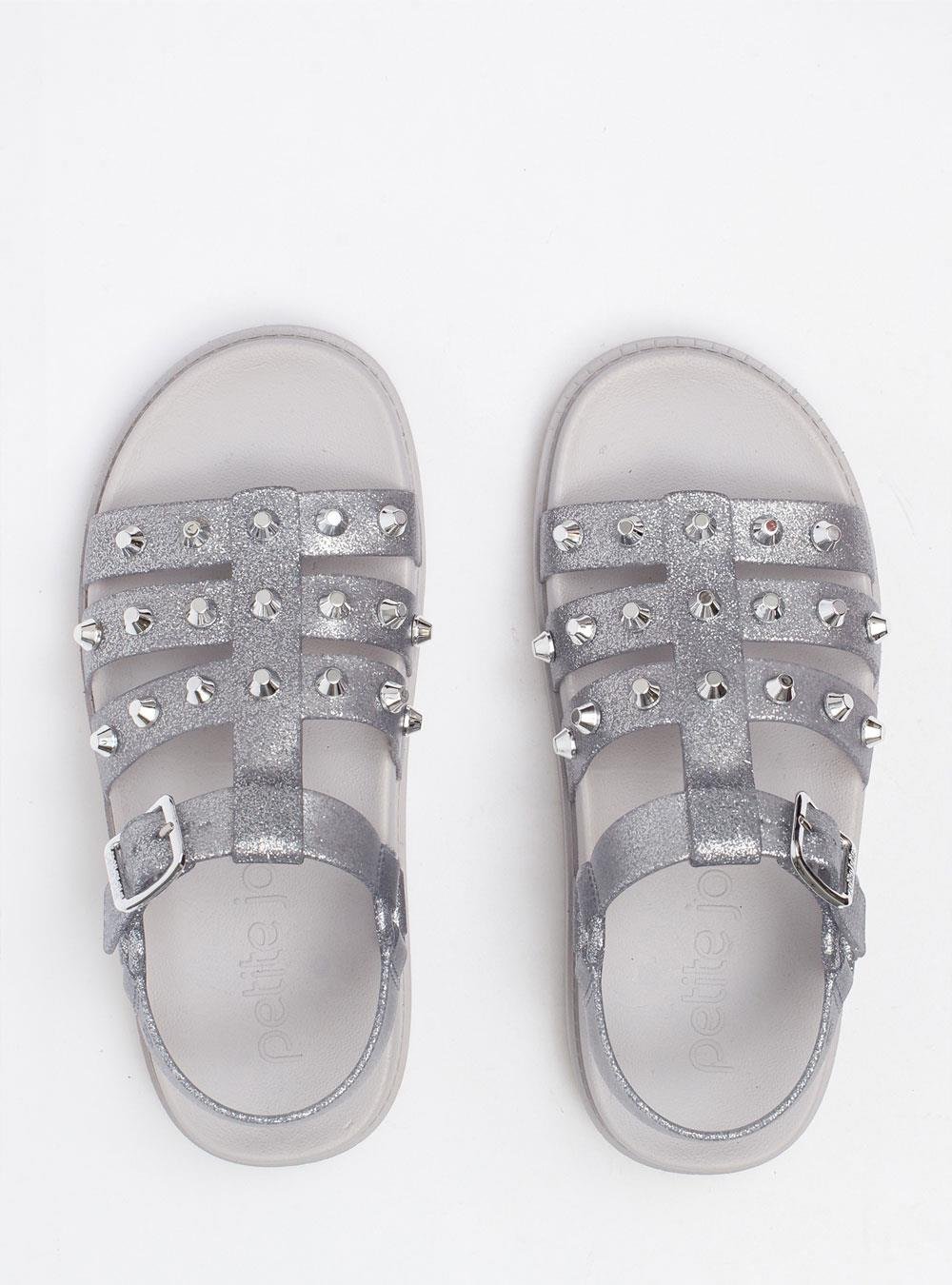 Sandália Full Glitter Prata/Ice PJ7524 Cinza 4