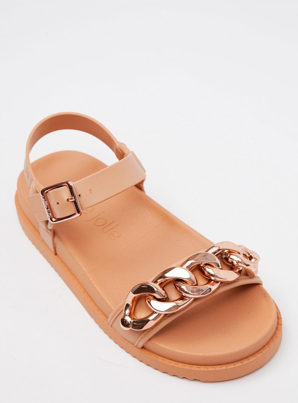 Sandália Petite Jolie Much Avela/Rose PJ7312 Bege 2