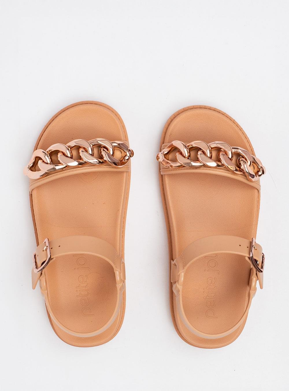 Sandália Petite Jolie Much Avela/Rose PJ7312 Bege 3