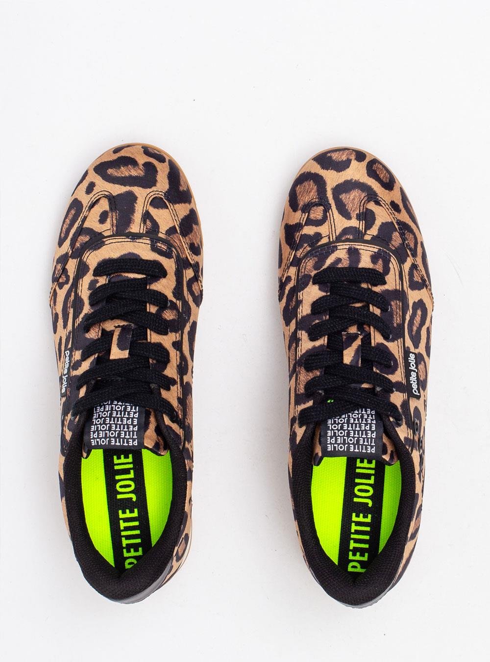 Tênis Petite Jolie Flat Sneaker Onça/Avela PJ7546A Onça 3