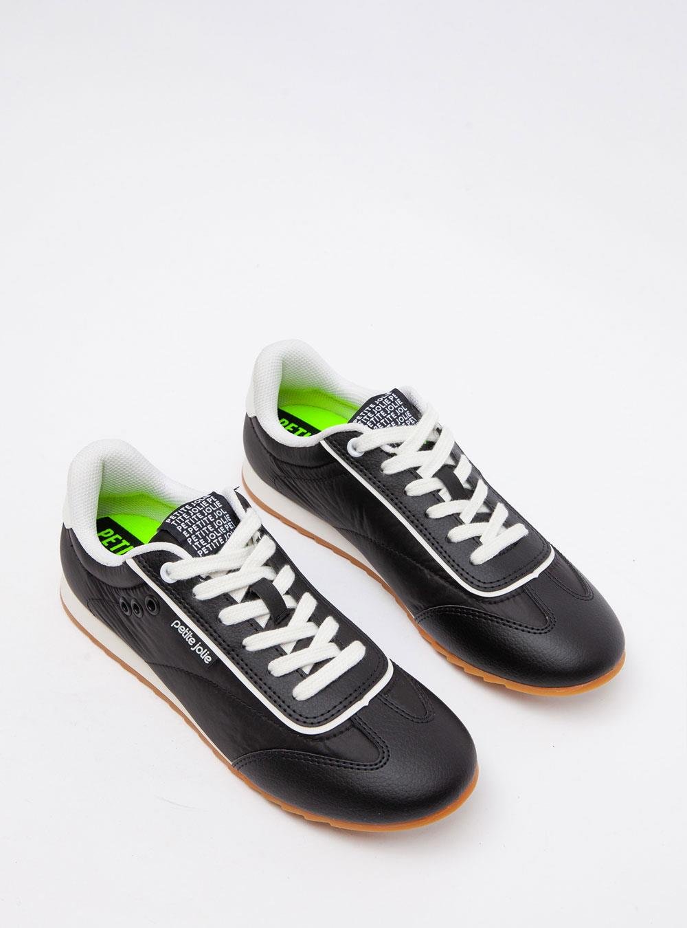 Tênis Petite Jolie Flat Sneaker Preto/Avela PJ7546 Preto 4