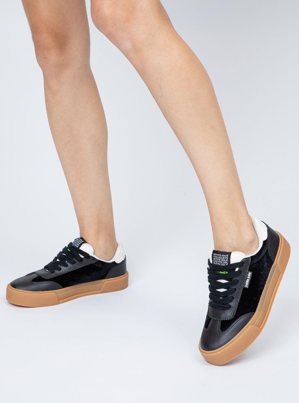Tênis Petite Jolie Pump Preto/Sola Avela Light PJ7563 Preto 6