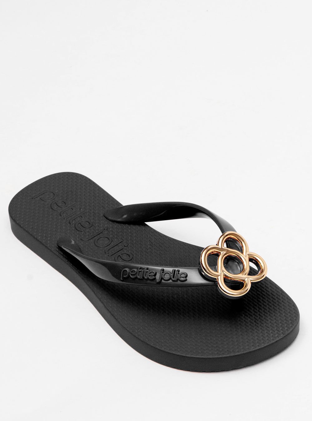 Chinelo Infantil Petite Jolie Fresh IN Preto PJ6979IN Preto/Dourado 4