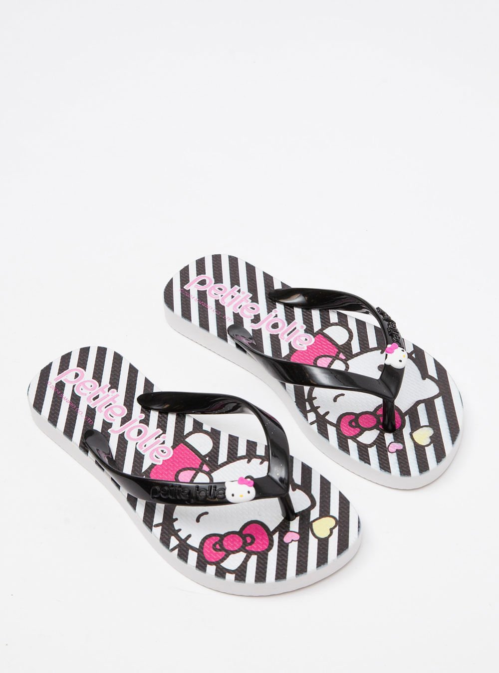 Chinelo Petite Jolie Fresh In Hello Kitty Preto 8 PJ7206INHK Preto/Branco 2