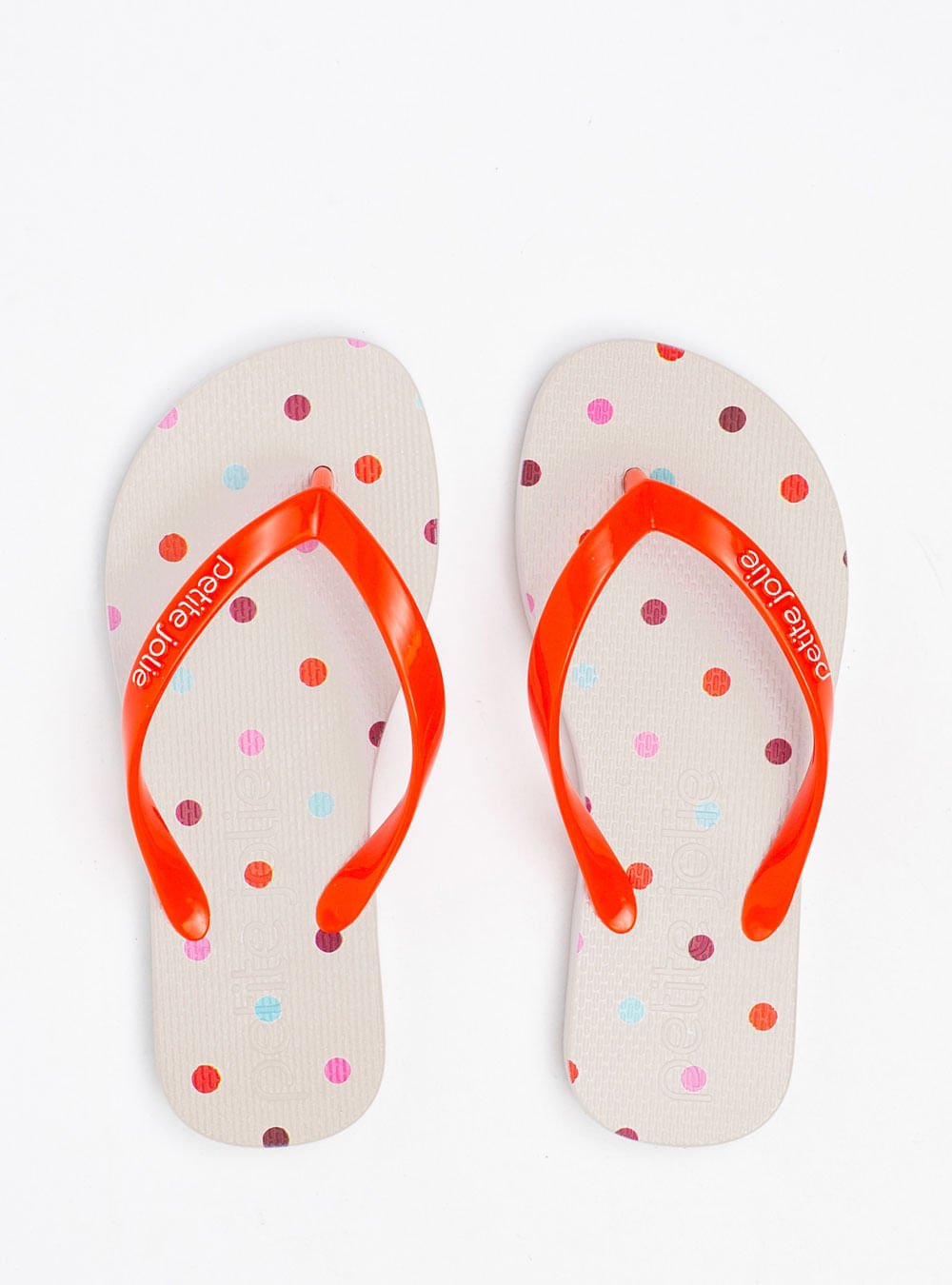 Chinelo Infantil Petite Jolie Fresh In Orange/White PJ6969IN